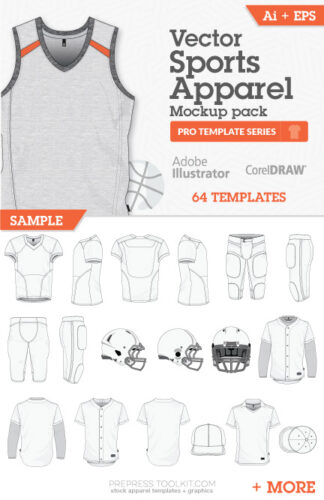 Vector Sports Apparel mockup templates illustrator corel 01