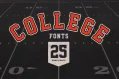 25 free college style fonts