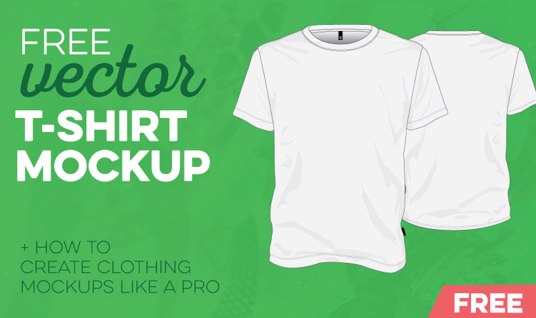 Download Free T Shirt Template Vector Mockup Vector File PSD Mockup Templates