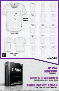 Download Vector T-Shirt Template Design Mockup Mega Pack