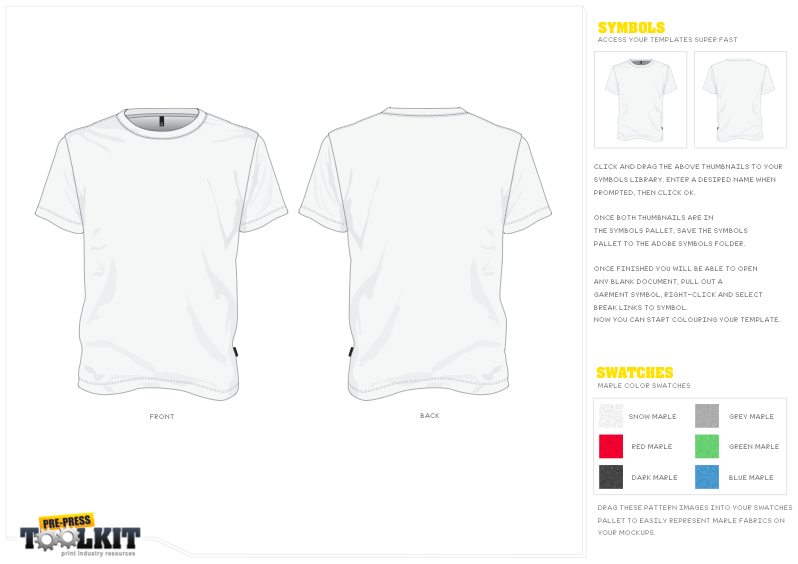 Free Vector T-Shirt Mockup - AI, EPS - PrePress Toolkit