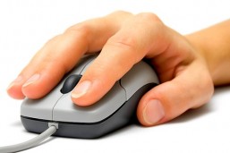 hand on mouse click