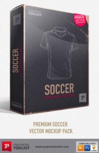 Download Football Soccer Apparel Vector mockup template pack