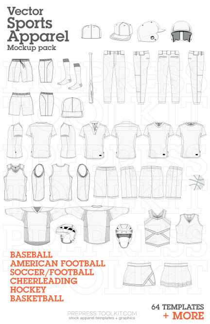 Vector Sports Apparel mockup templates illustrator corel 002