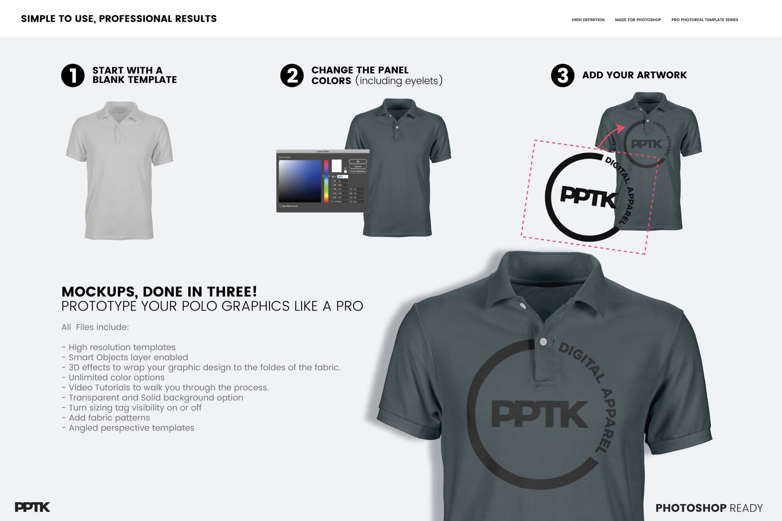 polo shirt template side