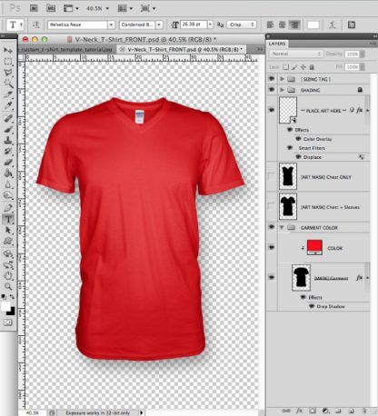 Marle colored t-shirt design template in 6 steps. | PrePress Toolkit