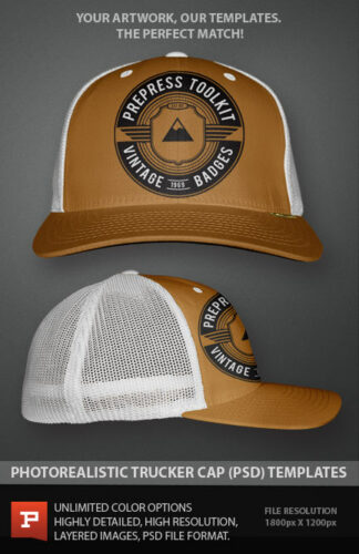 Download Trucker Cap Template (PSD) | PrePress Toolkit