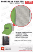 Download Foam Mesh Trucker Cap - Vector Mockup Pack | PrePress Toolkit