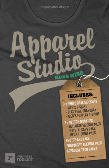 Apparel Design Studio Bundle T-shirt Templates