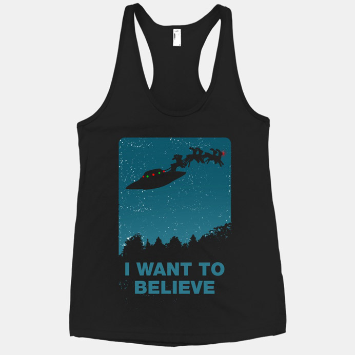I want to believe christmas singlet