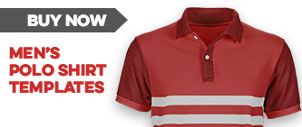 download mens ghosted polo shirt photoshop template