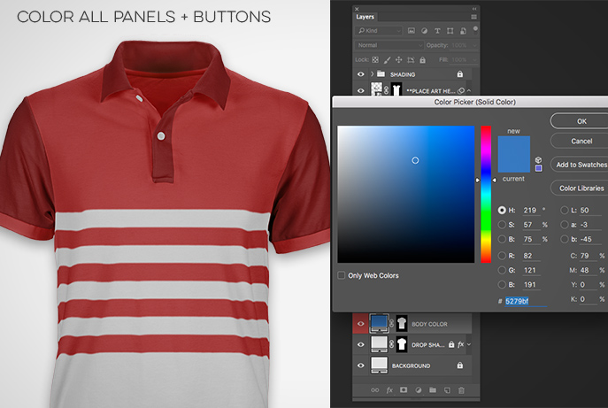 Download Photoshop Polo Shirt Pro Template Prepress Toolkit