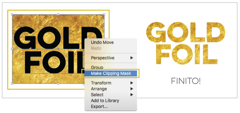 Gold Foil Effect Adobe Illustrator Step 03