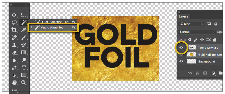 Gold Foil Effect Adobe photoshop Step 07