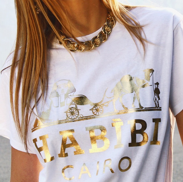 Habibi Cairo White and Gold