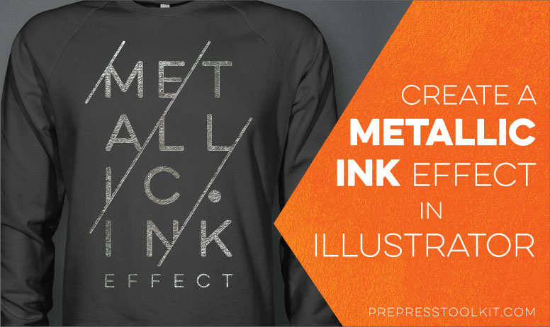 metallic silver ink effect adobe Illustrator POSTER 01