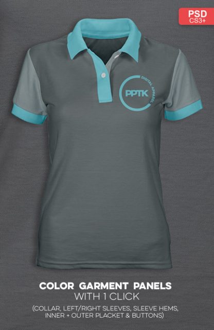 turquoise polo shirts for womens