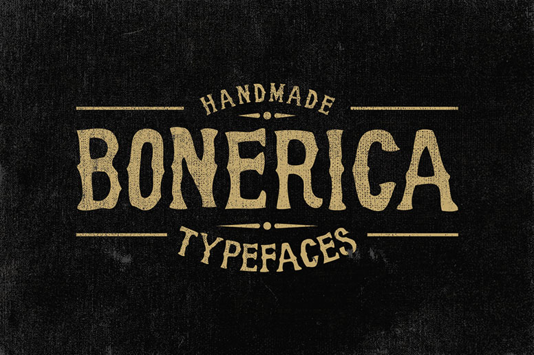 01_01 Bonerica typeface hand crafted font download