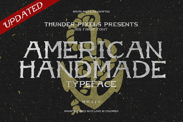 02_01 american handmade font handcarfted download