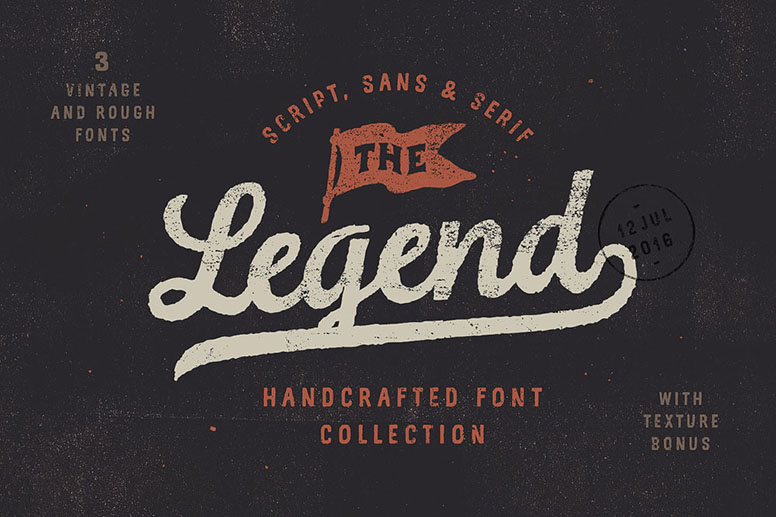 03 the legend font handcrafted collection download