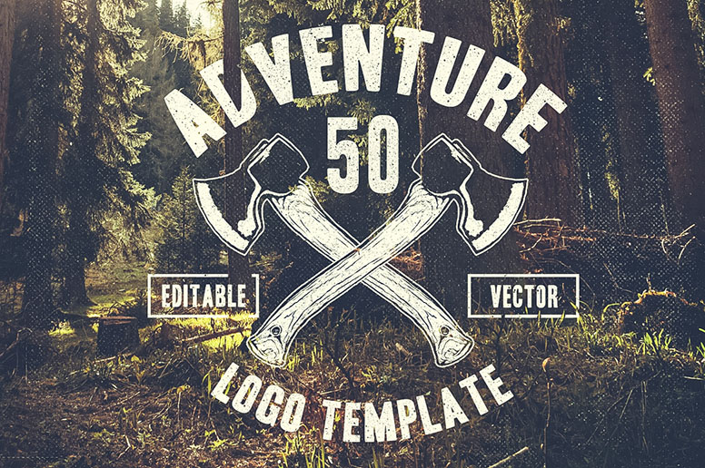 Retro adventure logo t-shirt design