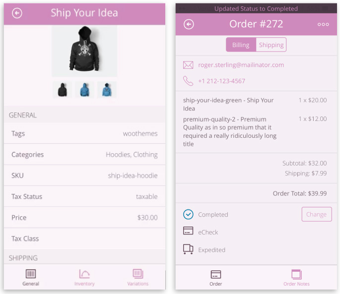 best iOS apps for designers ecommerce woocommerce app