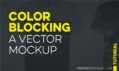 color blocking vector clothing mockup illustrator TMB