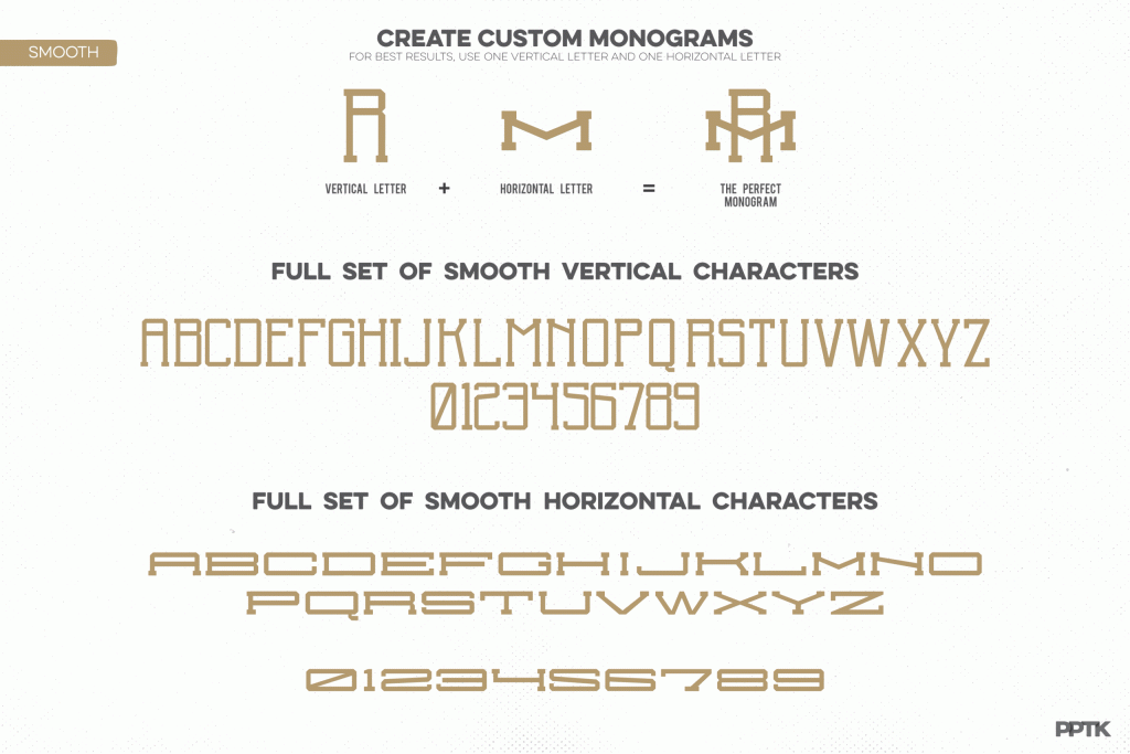 Monogram Creator Pack 01 how to create smooth letters