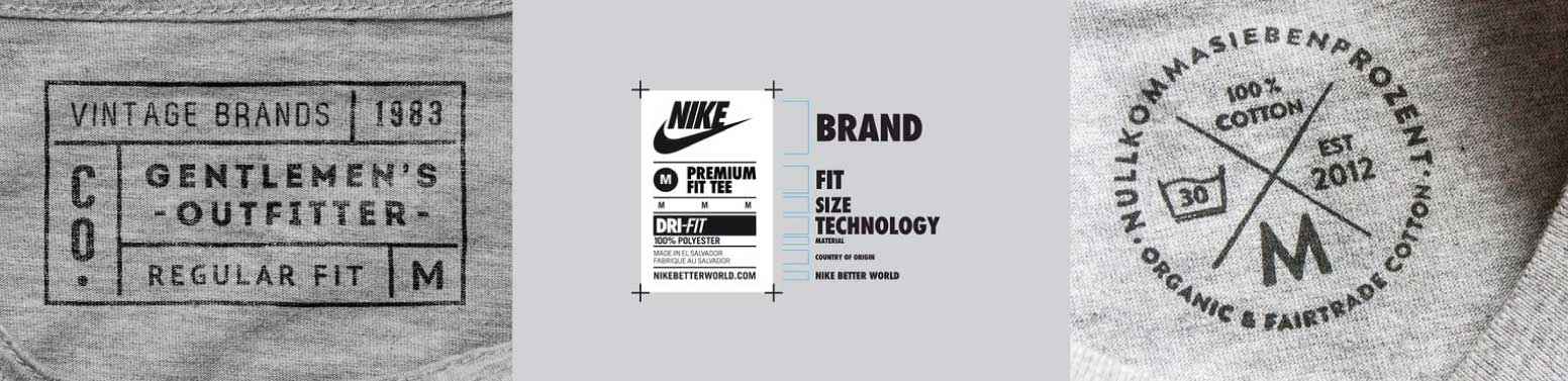 Printing Clothing Size Tags Sample Art Legal requirements