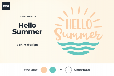 hello summer t-shirt design template